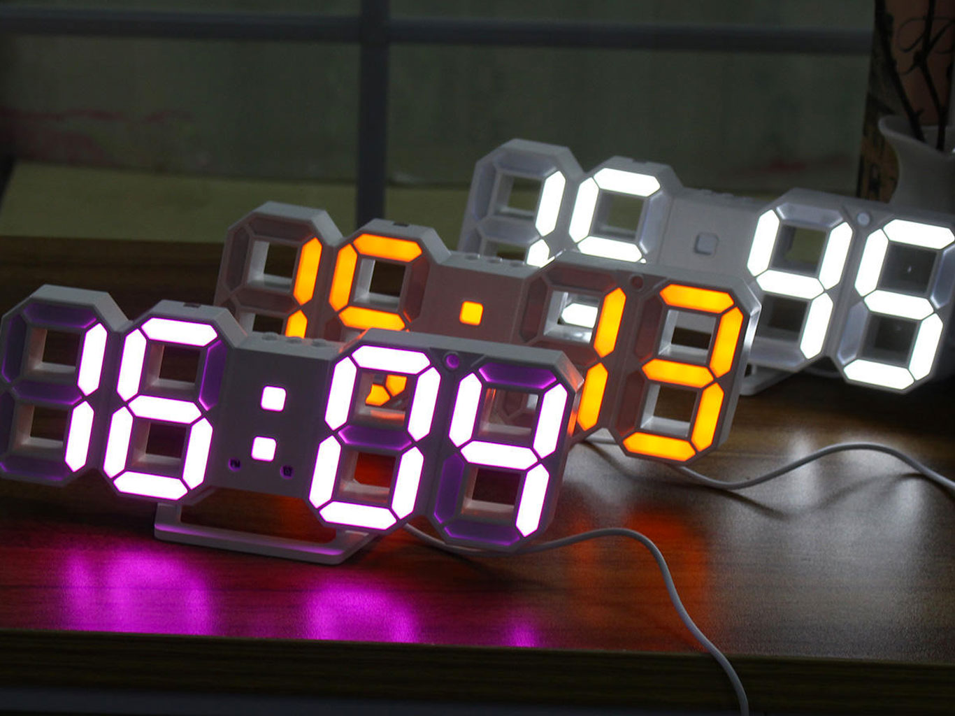 Digital Led Skeleton Wall Clock