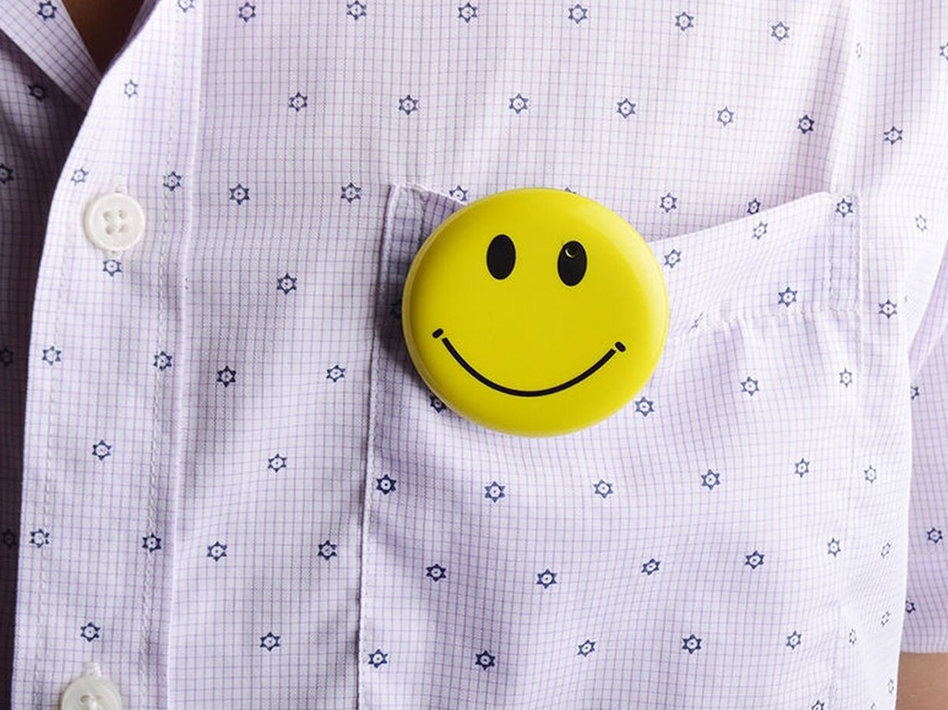 Smile Face Badge Spy Cam